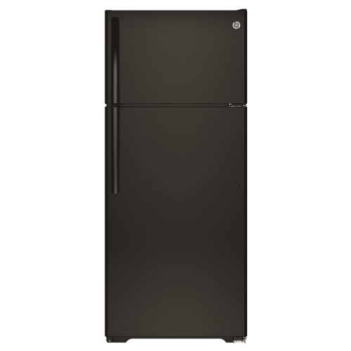 GE® Top-Freezer Refrigerator, 17.5 Cu Ft, Black